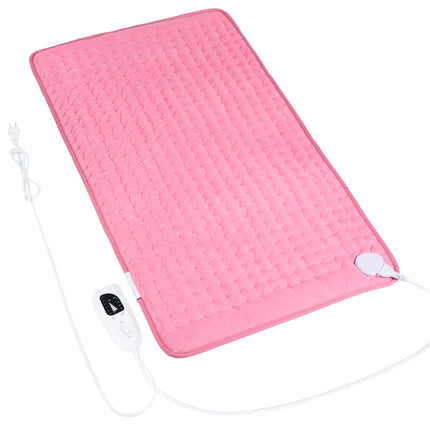 VANKADA Heating Pad Electric Heat Pad, Hot Heated Pad,Multiple Temp and Timer Settings,Suitable for Shoulders, Neck, arms, Abdomen, Back, Legs, etc. (Light Pink, 33"X17")