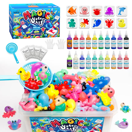 Kiditos Magic Water Elf Toy Kit,Squishies for Kids, DIY Sensory Craft Kit