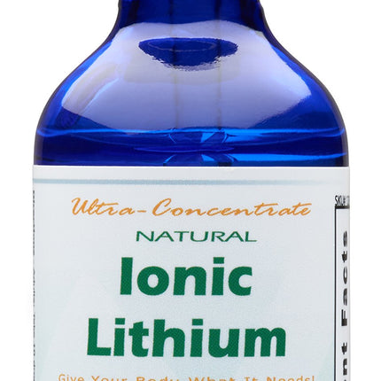 (Glass Bottle) Good State Liquid Ionic Lithium Ultra Concentrate (10 Drops Equals 500 mcg - 100 Servings per Bottle)