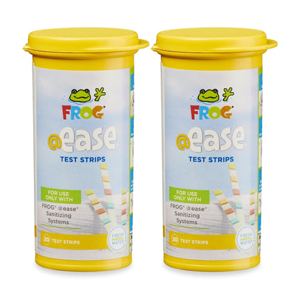 FROG @Ease Test Strips for Hot Tubs and Swim Spas - Test Strip with Out Indicator for FROG @Ease SmartChlor Cartridges, pH, Total Alkalinity and Total Hardness - 60 Test Strips