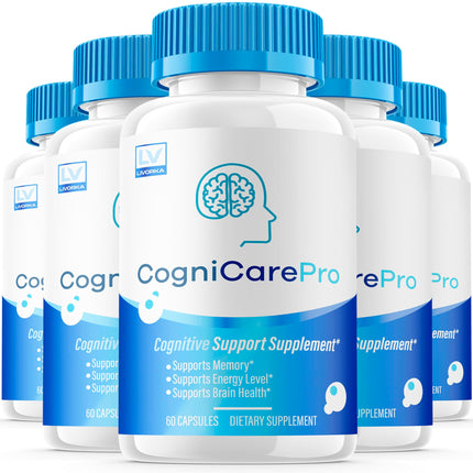 LIVORKA (5 Pack) Cognicare Pro Capsules, Cognicare Pro, Cognicare Pro Pills, Cognicare Pro Advanced Formula, Cognicare Pro Vitamins, Cognicare Pro Formula 300 Capsules for 5 Months