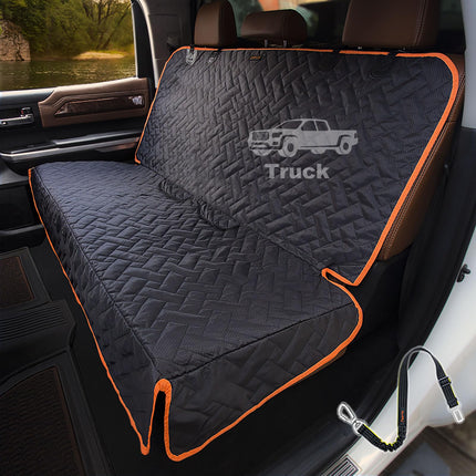 iBuddy Back Seat Cover for Truck, Easy-Install Dog Bench Seat Cover for Trucks Ford F150 F250/Chevrolet Silverado/Ram/GMC Sierra Keep Car Seats Clean & No Scratches Odor Free Pet Pickup Seat Protector
