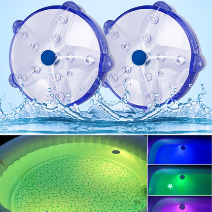 DeeprBetter Floating Pool Lights,Color Changing Waterproof Magnetic Pond Lights,Pool Light that Float,Starfish Above Ground Pools Light Up for Pond,Hot tub,Bathtub,Shower,Halloween,Christmas-2pcs