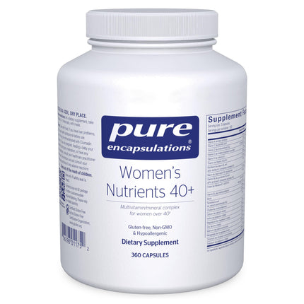 Pure Encapsulations Women's Nutrients 40+ - Multivitamin for Women Over 40 to Support Urinary Tract Health, Breast Cell Health & Eye Integrity* Vitamin C & E - Gluten-Free & Non-GMO - 360 Capsules