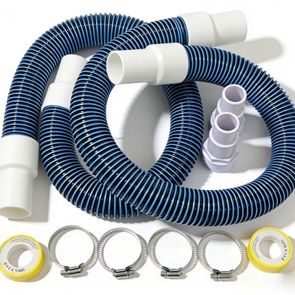3 Ft Filter Pump Hoses for Hayward Above Ground Pool - 1 1/2" Connector Heavy Duty Hose Pool Replacement Kit (2 Pack)