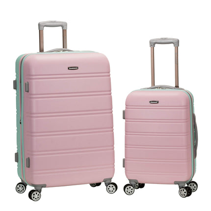 Rockland Melbourne Hardside Expandable Spinner Wheel Luggage, Mint, 2 Piece (20"/28")