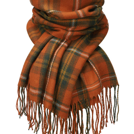 YSense Winter Scarf for Women Long Plaid Scarves Ladies Gifts