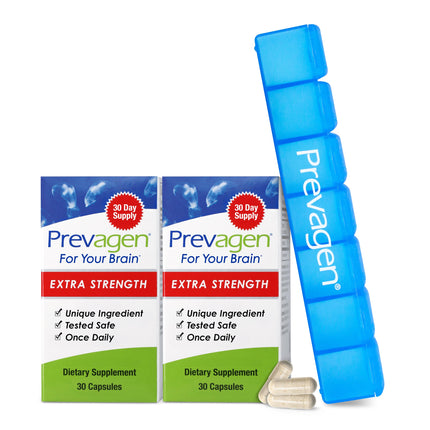 Prevagen Extra Strength - 30 Capsules (2 Pack) 20mg of Apoaequorin Plus Vitamin D3