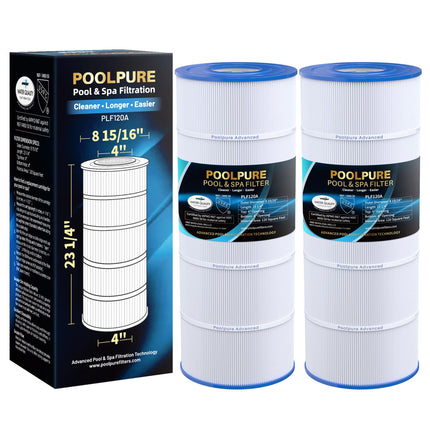 POOLPURE C1200 Pool Filter Replaces Hayward C1200, CX1200RE, HAY823C, Pleatco PA120, Ultra-B2, Unicel C-8412, Filbur FC-1293, Clearwater II 125, Waterway Pro Clean PCCF-125, 2 Pack