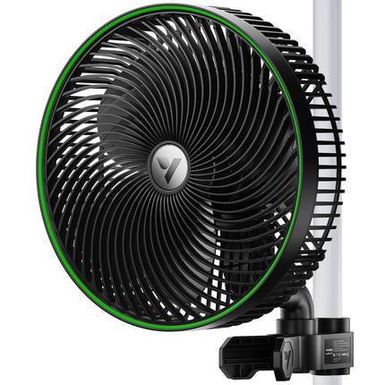 VIVOSUN AeroWave E9 Grow Tent Auto Oscillating Clip Fan, 9" Fan,1-Pack