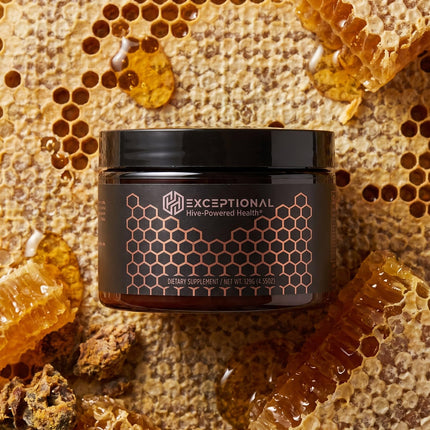 Bee hive Supplement with Bee Pollen, Propolis and Royal Jelly Powder | Beekeeper Sourced Power Blend Designed for Daily Wellness, Vitality, Natural Energy & Immune Support.