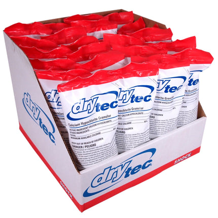 Drytec 1-1901-24 Calcium Hypochlorite Chlorine Shock Treatment for Swimming Pools, 1-Pound, 24-Pack