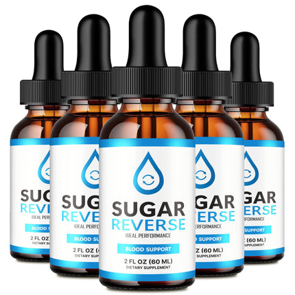 Sugar Reverse Drops, Sugar Reverse Liquid Drops Supplement Advanced Formula Vitamin Supplement - Maximum Strength, SugarReverse Liquid Drops Official Formula Reviews (5 Pack)