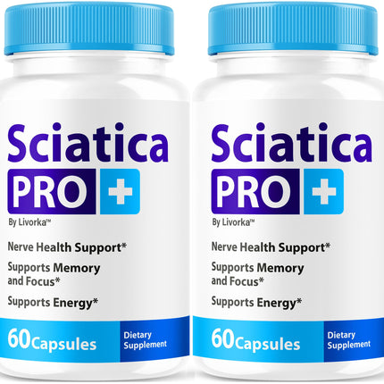 (2 Pack) Sciatica Pro Plus Capsules - Sciatica Pro+ Capsule Support Advanced Formula, SciaticaPro Plus Pills All Natural Vitamin Premium for Welness & Overall Health, 120 Capsules for 2 Months