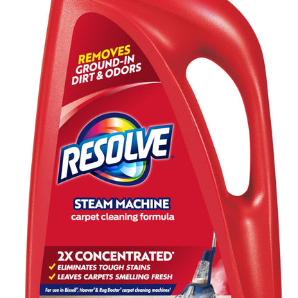 Resolve Professional Steam Carpet Cleaner Solution Shampoo, 96oz, 2X Concentrate, Safe for Bissell, Hoover & Rug Doctor, Carpet Cleaner, Carpet Cleaner Solution (Pack of 1)