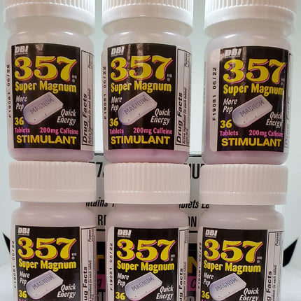 357 Magnum Caffeine 36ct Bottles(pack of 3)