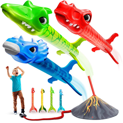 Dinosaur Toy Rocket Launcher for Kids - Birthday Toys for Kids 3-5 5-7 4-6