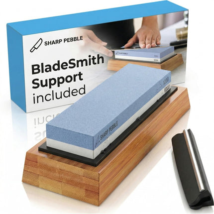 Sharp Pebble Whetstone Knife Sharpener – 1000/6000 Grit Sharpening Stone