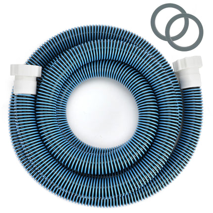 Conderyang 15ft 1 1/2" Pool Hose for Above Ground Pools 15ft Long Pool Pump Replacement Filter Hoses 1.5" EVA Swimming Pool Filter Hose for Filters Pumps, Saltwater Systems and Sand Filters (Blue)