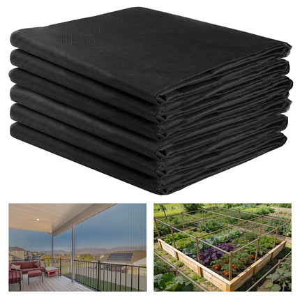 10x50ft Strong PP Nanocomposite Mosquito Net Garden Netting, Black