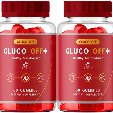 (2 Pack) Gluco Off Gummies - GlucoOFF + Advanced Formula Premium All Natural Ingredients Maximum Strength, Daily Support Gummys Vitamins for Health and Wellness Reviews, 120 Gummies for 2 Months