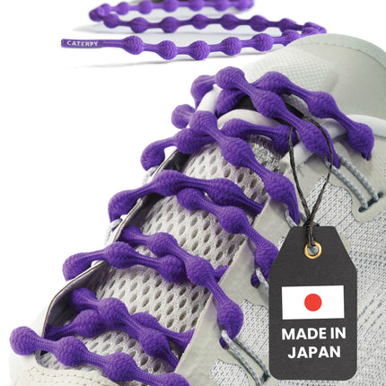 Caterpy RUN - Ultimate No Tie Shoelaces for Adults & Kids - Versatile & Easy-to-Use Shoe Laces - Purple Haze, Standard, Single Pack
