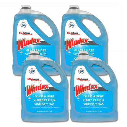 SC Johnson Professional Windex Glass Cleaner Refill, 1 Gallon, 4 Count