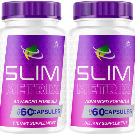 (2 Pack) Slim Metrix Pills - Official Slim Metrix Advanced Formula with All Natural Ingredients, SlimMetrix Advanced Capsules for Wellness & Overall Health Support, 120 Capsules for 2 Months