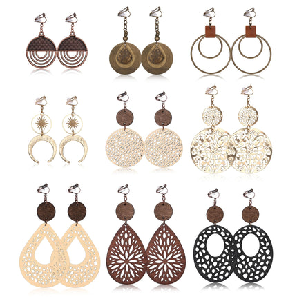 THUNARAZ Clip on Dangle Earrings for Women Trendy, Bohemian Earrings Set