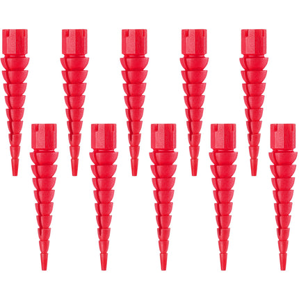 Gulfmew 10 Pcs Wood Anchor, Fix Stripped Wood Screw Holes, Red