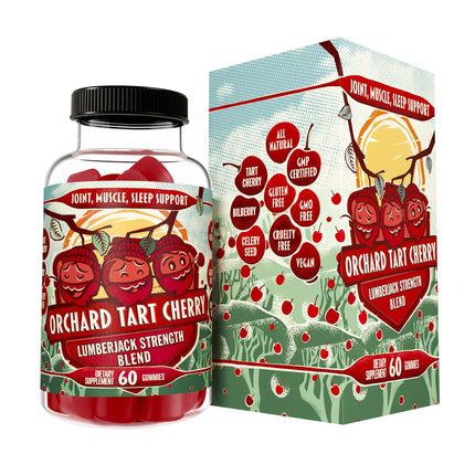 Hippie Farms Orchard Tart Cherry Gummies - Grown in USA Cherries