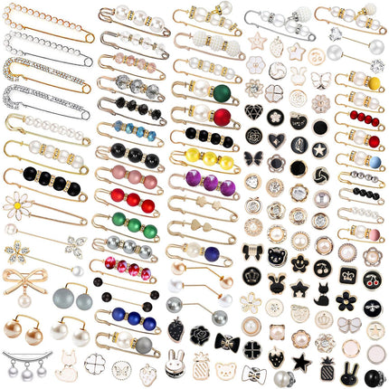 145 Pcs Brooches And Pins For Women, Safety Pins For Backpacks Clothes