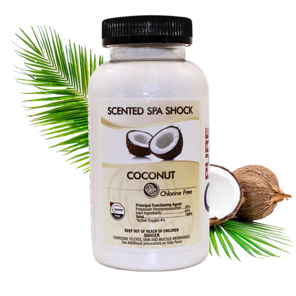 Coconut Aromatherapy Spa Shock for Hot Tubs & Spas | Non-Chlorine Oxidizing Hot Tub Shock Treatment | Compatible with Bromine Tablets & Chlorine | Neutralizes Odors & Clarifies Water (2 lbs)