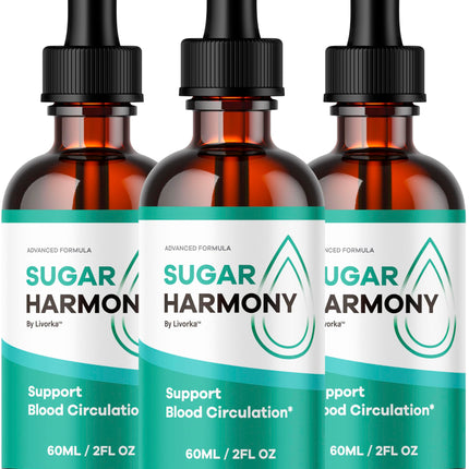 (3 Pack) Sugar Harmony Drops - Official SugarHarmony Advanced Premium Liquid Formula Support Drops - Maximum Strenght, Natural Ingredients For Overall Health & Wellness Reviews, 3 Bottles For 3 Months