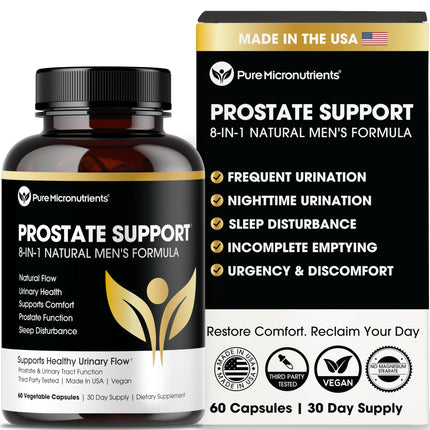 Pure Micronutrients Advanced Prostate Health Supplement - Saw Palmetto, Beta-Sitosterol, Stinging Nettle Root, & Lycopene - Bladder Control & Urinary Support Supplements for Men