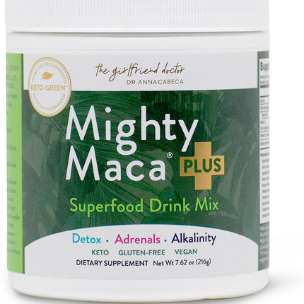 VIDAPURA Mighty Maca Plus by Dr. Anna Cabeca – Organic Superfood Greens Powder for Daily Energy & Vitality, Vegan & Alkaline, 60 Servings