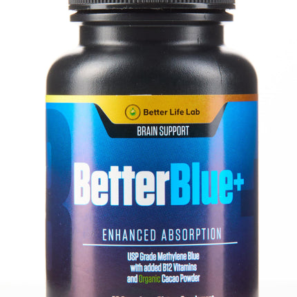BETTER LIFE LAB Methylene Blue Capsules 60 Count - Pharmaceutical Grade USP for Brain Energy and Cellular Health - Mental Clarity Support Supplement