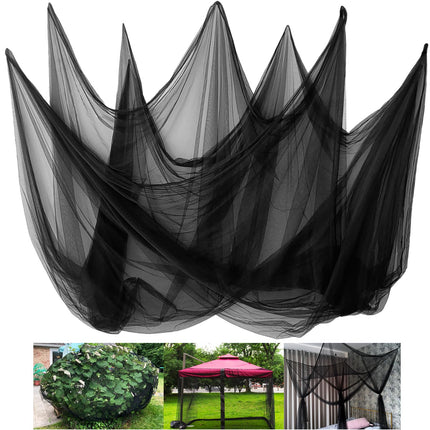 Mosquito Netting,10 × 50 Ft Mosquito Mesh Screen for Patio,Black