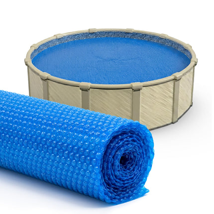Sun2Solar Blue 21 ft Round Pool Solar Cover | 12 Mil | Heat Retaining Blanket for Inground & Above Ground Swimming Pools | Sun's Energy Heats Pool | Bubble Heating Blankets | 1200 Series