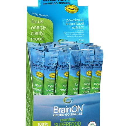 E3LIVE BrainON - Concentrated E3AFA - On-The-Go Singles - 30 Count Box
