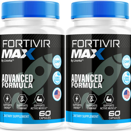 (2 Pack) Fortivir Max Capsule - Fortivir Max Advanced Formula Pills - Maximum Strength, FortivirMax All Natural Premium Support for Overall Health and Wellness Reviews, 120 Capsules for 2 Months