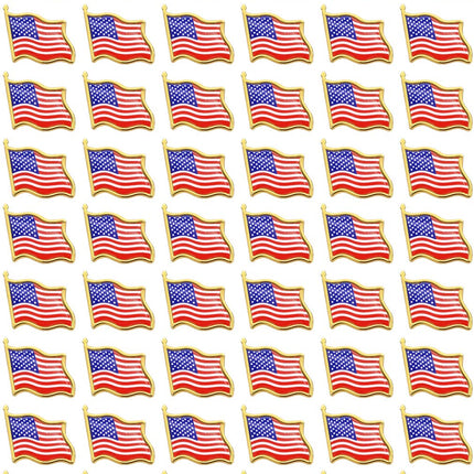 MEUUT American Flag Lapel Pins Bulk 100 PCS US Flag Pin for Patriotic Event
