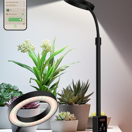 GLOWRIUM Smart Grow Lights for Indoor Plants, Full Spectrum LED Plant Light