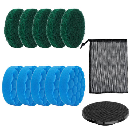 Electric Spin Scrubber Replacement Brush Heads Set, 10 Piece Replacement Brush Cleaning Kit for Cordless Power Scrubber, for Household Cleaning Brushes Kitchen Bathroom Floor Tile Car