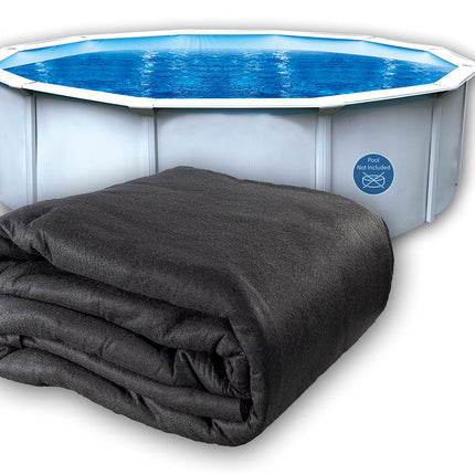 Liner Life LL12R Above Ground Pad 12' Round, Protects The Bottom of Aboveground Pool and Extends Life of The Liner, Strong and Durable Puncture Resistant Polyester Geotextile Material, Black
