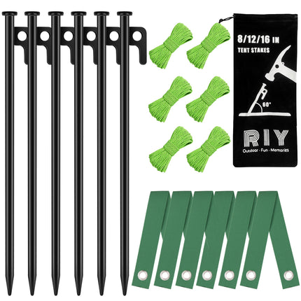 Heavy Duty Tree Stakes and Supports Kit for Leaning Tree Against Bad Weather Plant Support Stakes for Outdoor Plants 6 Pack