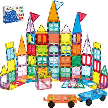 Anbalulu 134PCS Magnetic Building Tiles, Gift for Boys and Girls Ages 3+