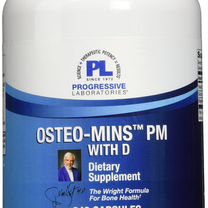 Progressive Labs Osteo-Mins PM with D Supplement, 240 Count