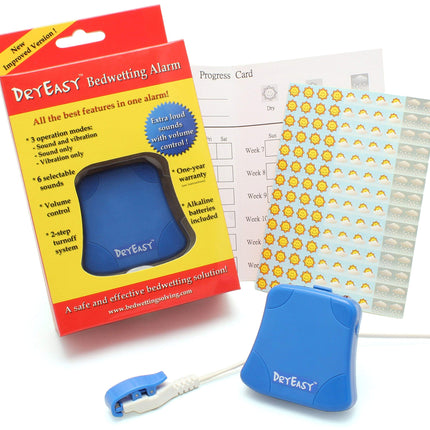 DRYEASY Bedwetting Alarm with Volume Control, 6 Selectable Sounds and Vibration