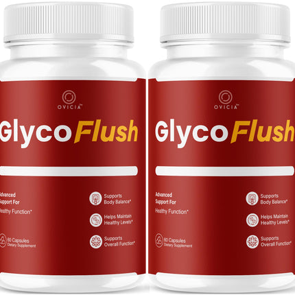(2 Pack) GlycoFlush - GlycoFlush Capsules Advanced Formula All Natural Ingredients Support Daily Pills Maximum Strength Vitamins for Health and General Wellness Reviews, 120 Capsules for 2 Months